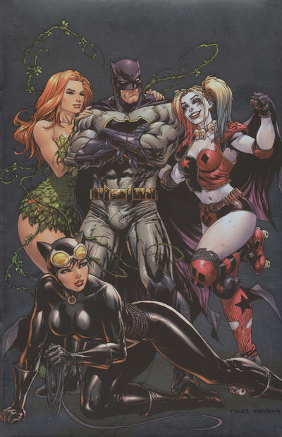 Cover for Batman (DC, 2016 series) #1 [Unknown Comics Tyler Kirkham Virgin Foil Variant]