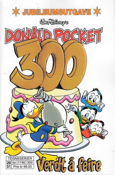 Cover for Donald Pocket Jubileumsutgave (Hjemmet / Egmont, 2020 series) #300 - Verdt å feire