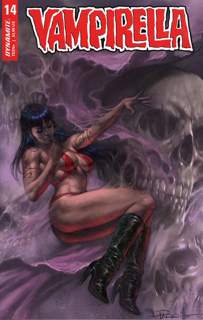 Cover for Vampirella (Dynamite Entertainment, 2019 series) #14 [Cover A Lucio Parrillo]