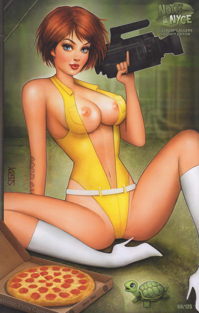 Cover for Notti & Nyce Cosplay Gallery (Counterpoint Entertainment, 2020 series) [Comic Connection Exclusive Nathan Szerdy "April O'Neil" Naughty Variant]