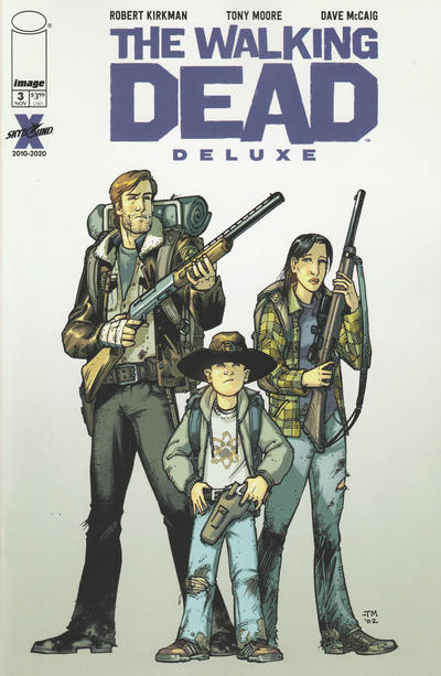 Cover for The Walking Dead Deluxe (Image, 2020 series) #3 [Tony Moore & Dave McCaig Cover]