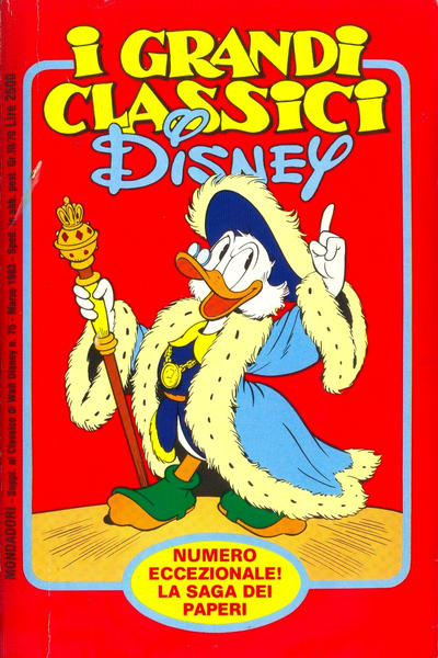 Cover for I Grandi Classici Disney (Mondadori, 1980 series) #7