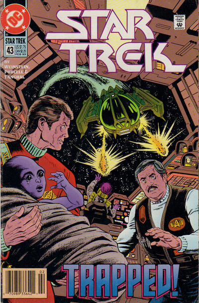 Cover for Star Trek (DC, 1989 series) #43 [Newsstand]