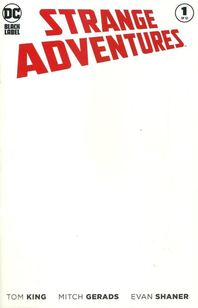 Cover for Strange Adventures (DC, 2020 series) #1 [Blank Variant Cover]