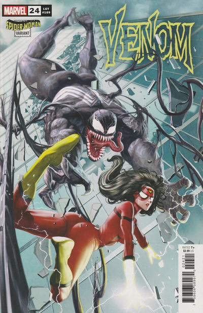 Cover for Venom (Marvel, 2018 series) #24 (189) [Spider-Woman Variant - Rock-He Kim Cover]