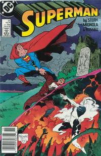 Cover for Superman (DC, 1987 series) #23 [Newsstand]