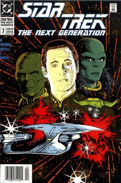 Cover for Star Trek: The Next Generation (DC, 1989 series) #7 [Newsstand]