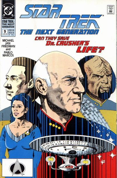 Cover for Star Trek: The Next Generation (DC, 1989 series) #9 [Direct]