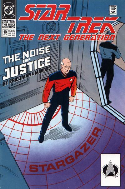 Cover for Star Trek: The Next Generation (DC, 1989 series) #10 [Direct]