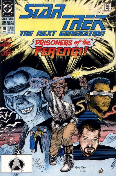 Cover for Star Trek: The Next Generation (DC, 1989 series) #15 [Direct]