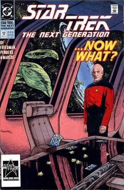 Cover for Star Trek: The Next Generation (DC, 1989 series) #17 [Direct]