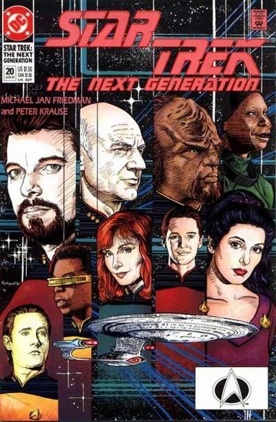 Cover for Star Trek: The Next Generation (DC, 1989 series) #20 [Direct]