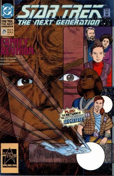 Cover for Star Trek: The Next Generation (DC, 1989 series) #25 [Direct]