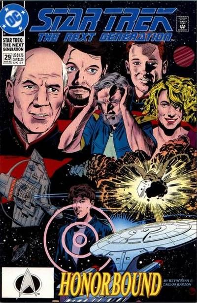 Cover for Star Trek: The Next Generation (DC, 1989 series) #29 [Direct]