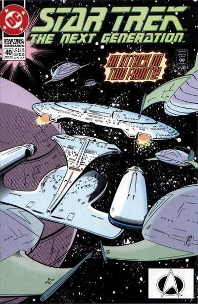 Cover for Star Trek: The Next Generation (DC, 1989 series) #40 [Direct]