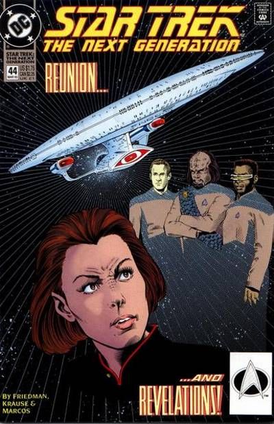 Cover for Star Trek: The Next Generation (DC, 1989 series) #44 [Direct]