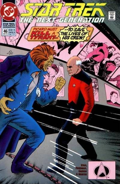 Cover for Star Trek: The Next Generation (DC, 1989 series) #46 [Direct]