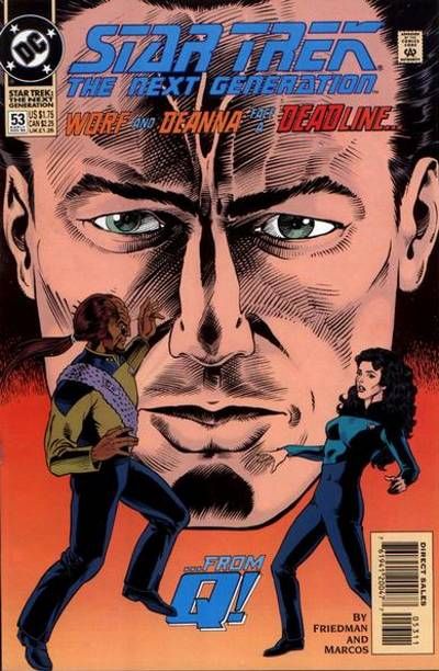 Cover for Star Trek: The Next Generation (DC, 1989 series) #53 [Direct Sales]
