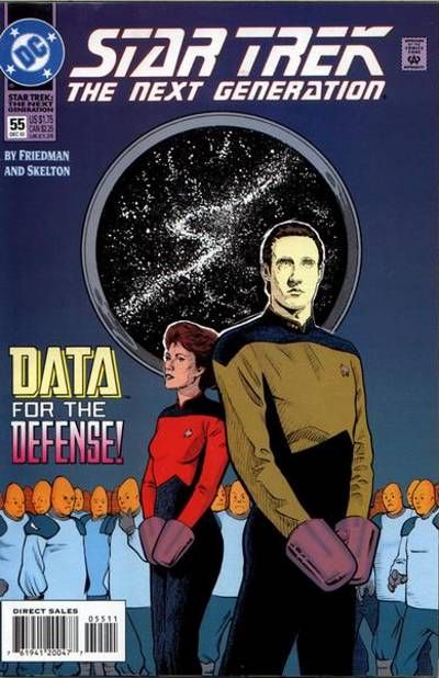 Cover for Star Trek: The Next Generation (DC, 1989 series) #55 [Direct Sales]