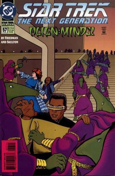 Cover for Star Trek: The Next Generation (DC, 1989 series) #57 [Direct Sales]