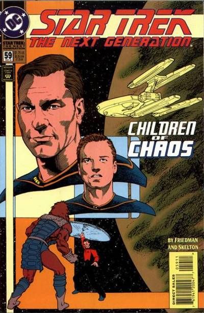 Cover for Star Trek: The Next Generation (DC, 1989 series) #59 [Direct Sales]
