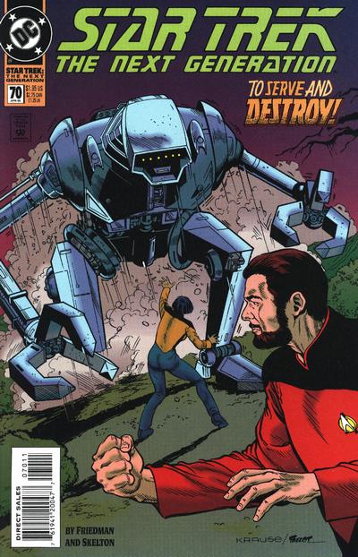 Cover for Star Trek: The Next Generation (DC, 1989 series) #70 [Direct Sales]