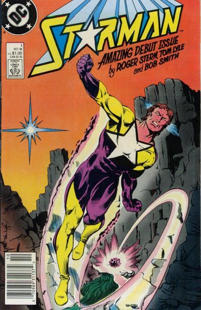 Cover for Starman (DC, 1988 series) #1 [Newsstand]
