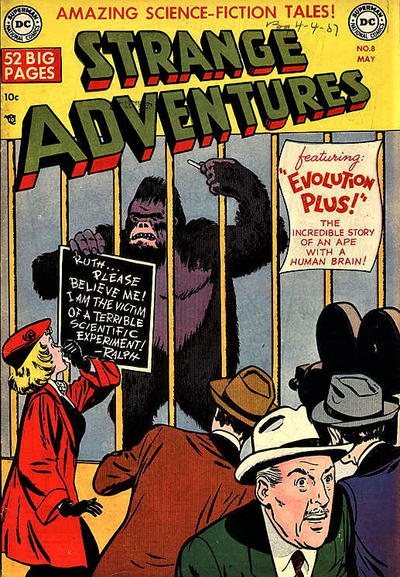 Cover for Strange Adventures (DC, 1950 series) #8