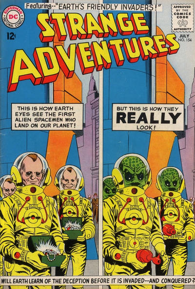 Cover for Strange Adventures (DC, 1950 series) #154