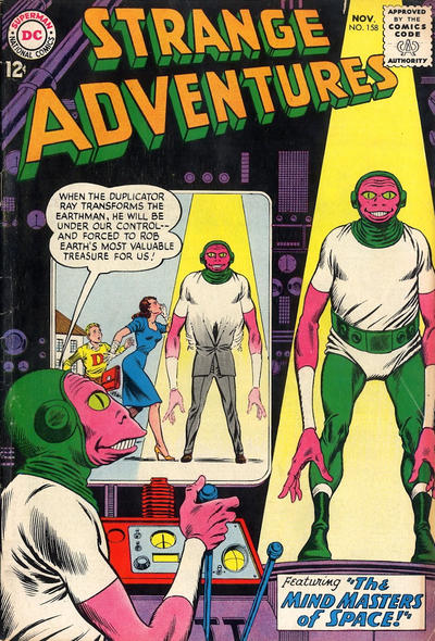 Cover for Strange Adventures (DC, 1950 series) #158