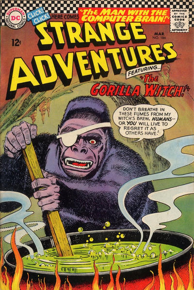 Cover for Strange Adventures (DC, 1950 series) #186