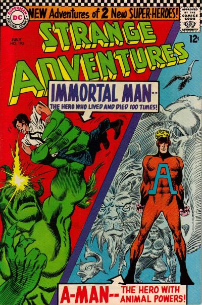 Cover for Strange Adventures (DC, 1950 series) #190