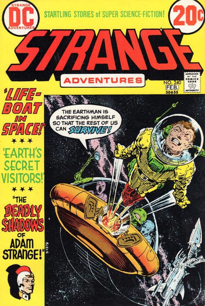 Cover for Strange Adventures (DC, 1950 series) #240