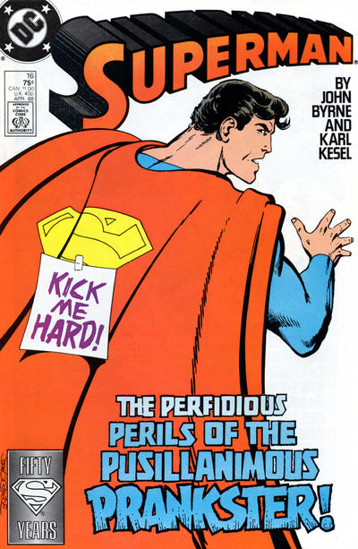 Cover for Superman (DC, 1987 series) #16 [Direct]