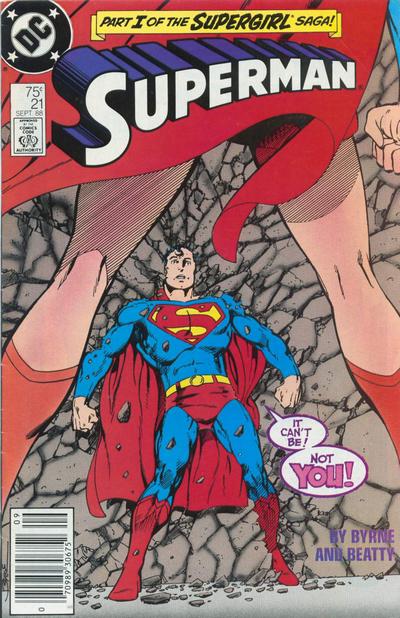 Cover for Superman (DC, 1987 series) #21 [Newsstand]