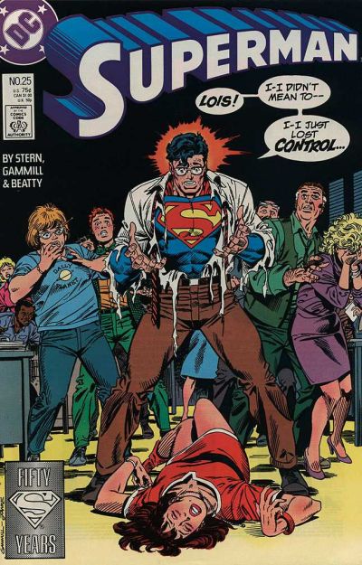 Cover for Superman (DC, 1987 series) #25 [Direct]