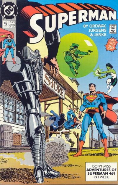 Cover for Superman (DC, 1987 series) #46 [Direct]