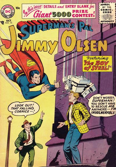 Cover for Superman's Pal, Jimmy Olsen (DC, 1954 series) #16