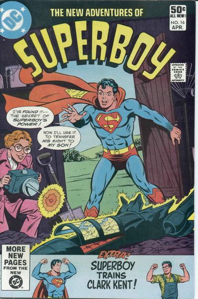 Cover for The New Adventures of Superboy (DC, 1980 series) #16 [Direct]