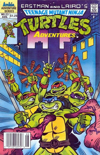 Cover for Teenage Mutant Ninja Turtles Adventures (Archie, 1989 series) #23 [Newsstand]