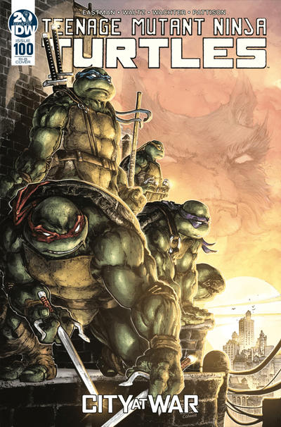 Cover for Teenage Mutant Ninja Turtles (IDW, 2011 series) #100 [Retailer Incentive Cover B - Freddie Williams]