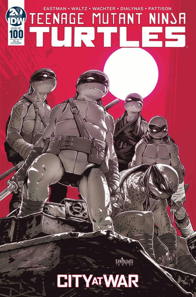 Cover for Teenage Mutant Ninja Turtles (IDW, 2011 series) #100 [Retailer Incentive Cover A - Mateus Santolouco]