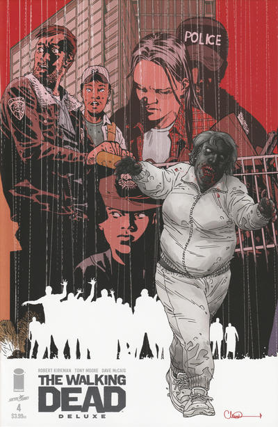 Cover for The Walking Dead Deluxe (Image, 2020 series) #4 [Charlie Adlard Connecting Cover]