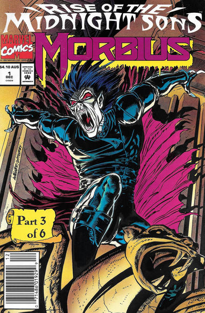 Cover for Morbius: The Living Vampire (Marvel, 1992 series) #1 [Australian]