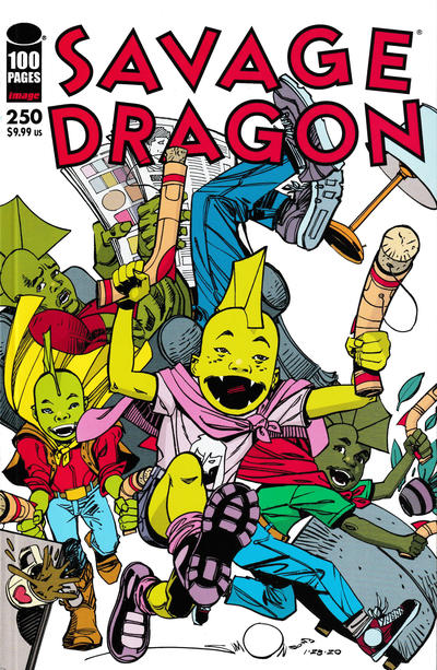 Cover for Savage Dragon (Image, 1993 series) #250 [Cover D - Walter Simonson]