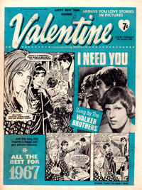 Cover Thumbnail for Valentine (IPC, 1957 series) #7 January 1967