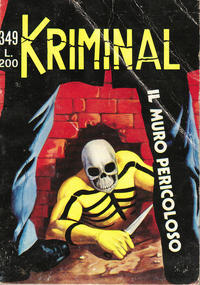 Cover Thumbnail for Kriminal (Editoriale Corno, 1964 series) #349
