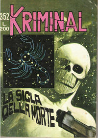 Cover Thumbnail for Kriminal (Editoriale Corno, 1964 series) #352