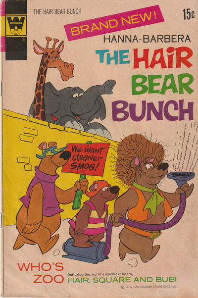Cover for Hanna-Barbera the Hair Bear Bunch (Western, 1972 series) #1 [Whitman]