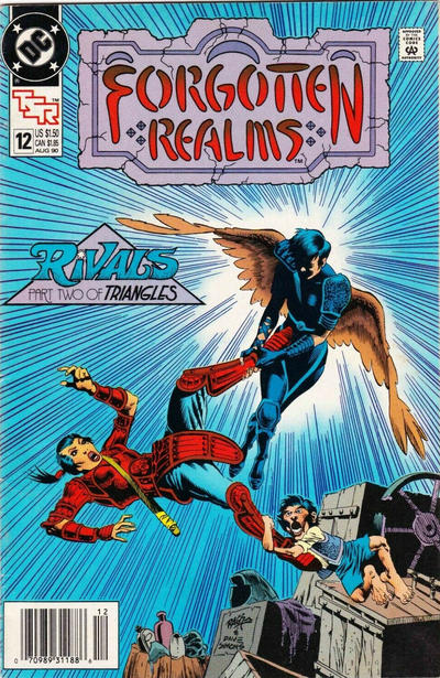 Cover for Forgotten Realms Comic Book (DC, 1989 series) #12 [Newsstand]